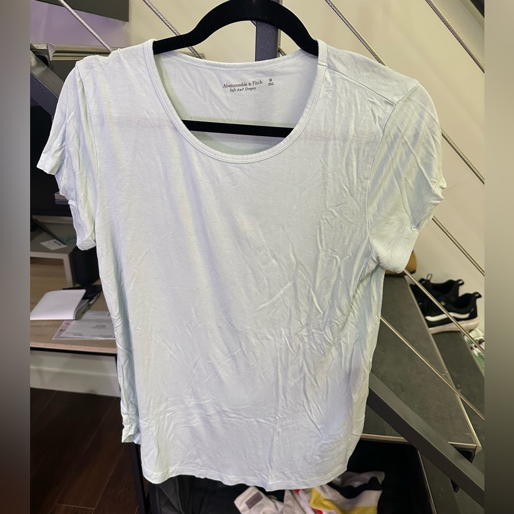 Abercrombie Light Blue Soft Drapey Shirt Size M